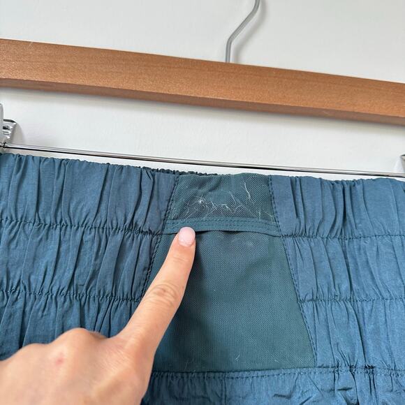 Free People Movement Way Home High Waist Shorts Blue M - Picture 8 of 11